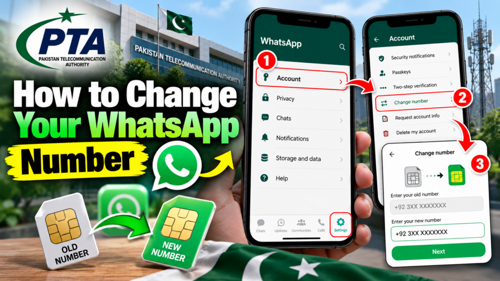 How to change your WhatsApp number using the Change Number feature in Pakistan