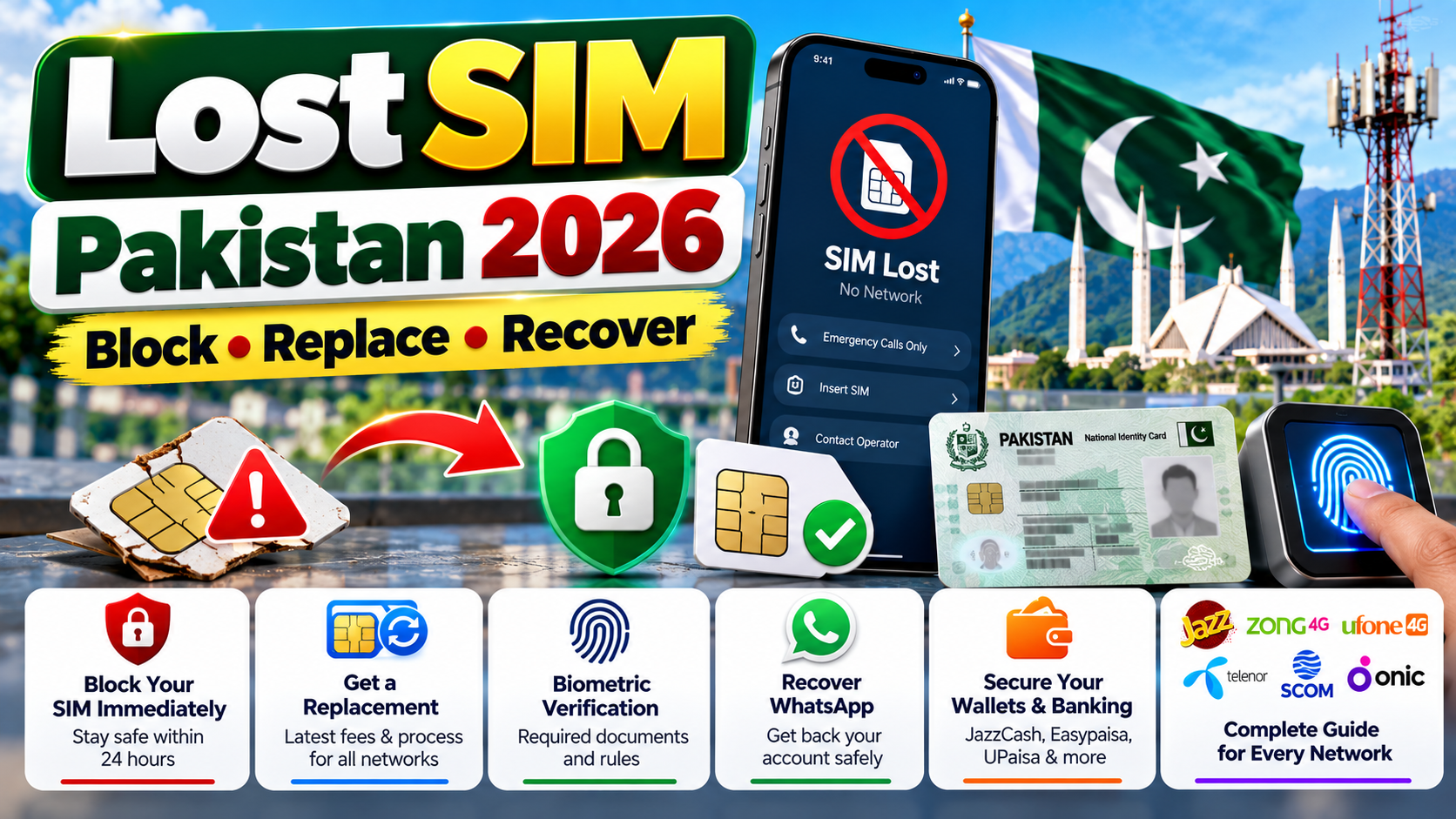 Lost SIM Pakistan 2026 – How to Block, Replace & Recover Your SIM Safely