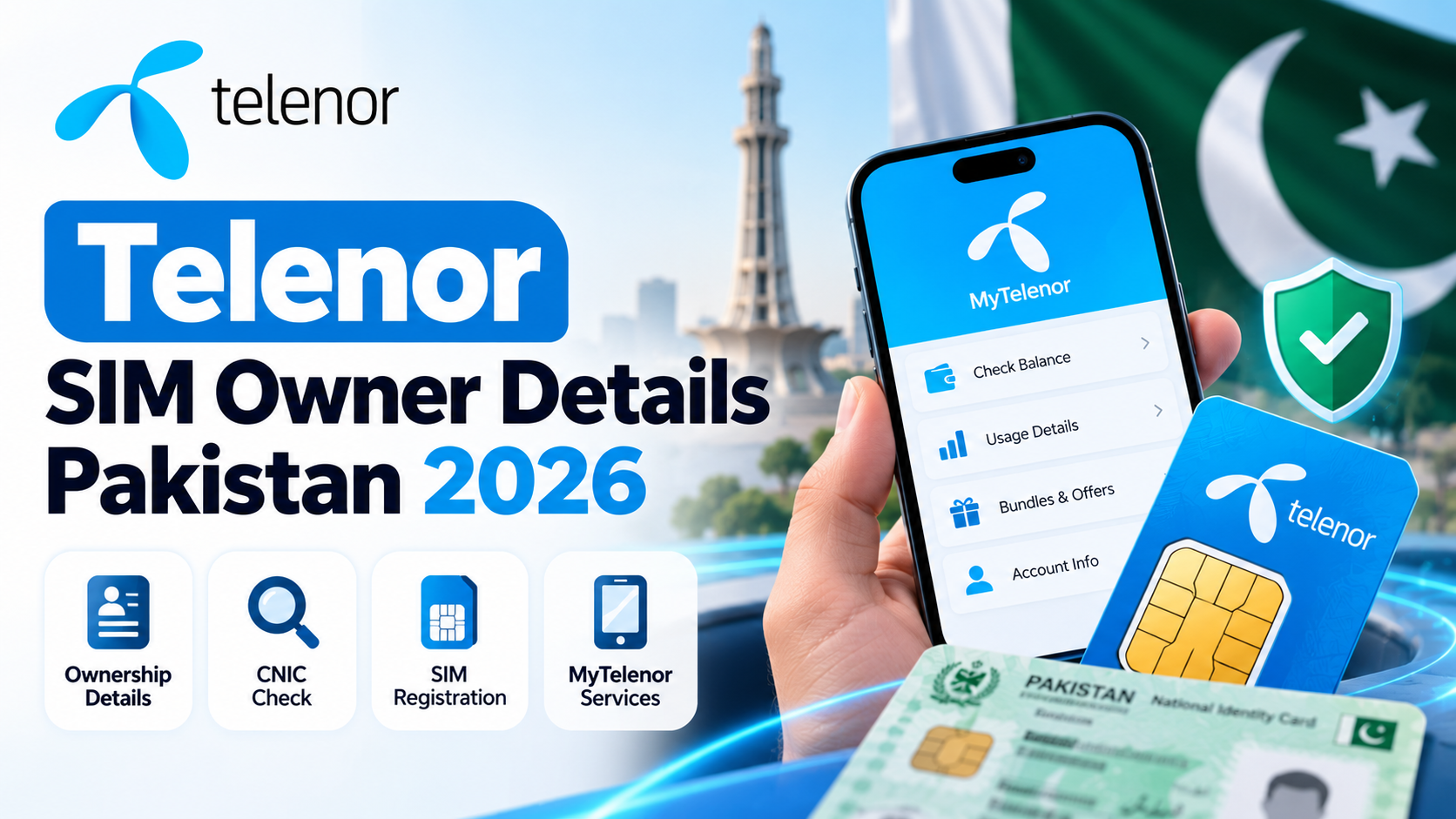 Telenor SIM Owner Details Pakistan 2026