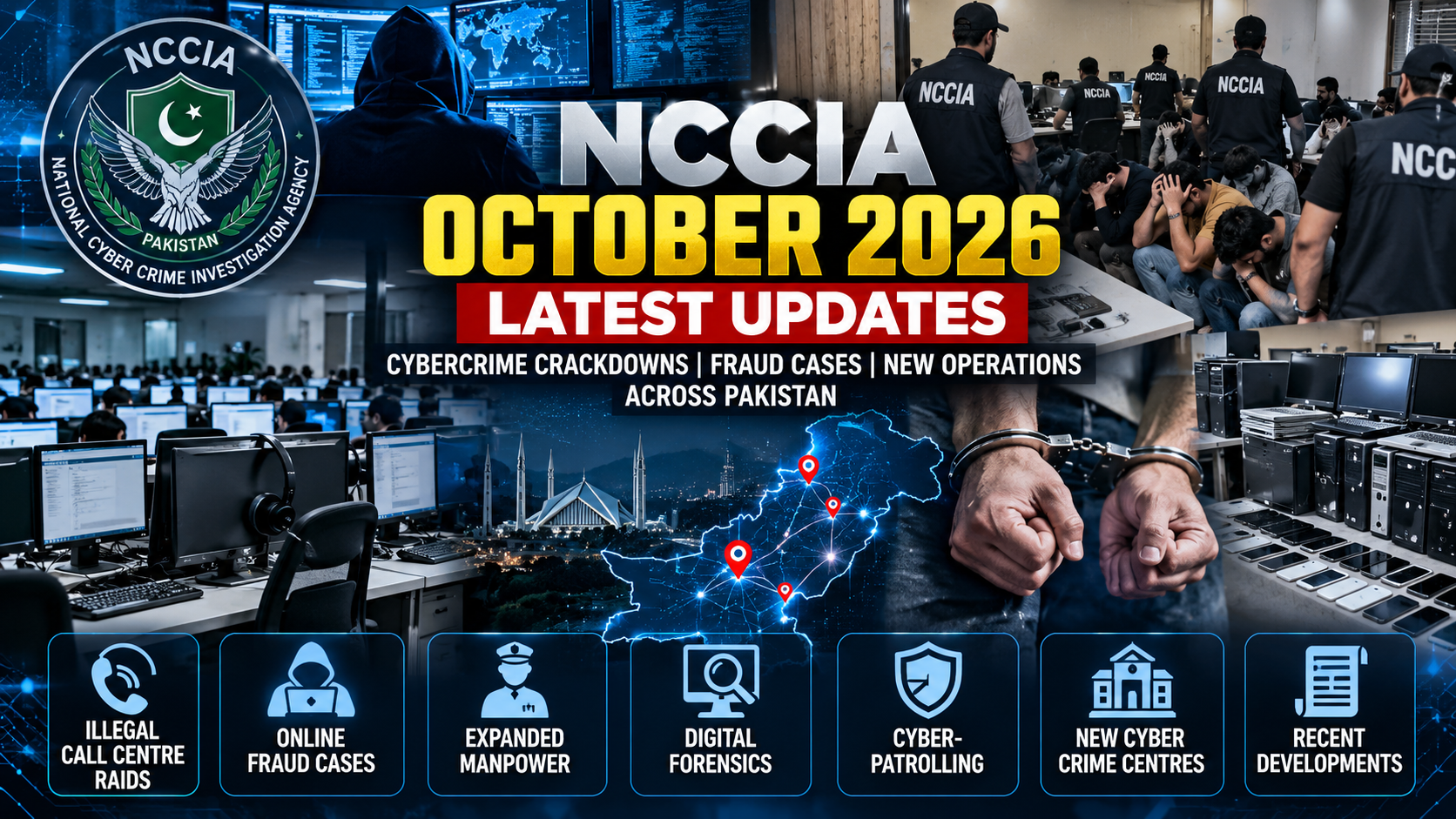 NCCIA October 2026 Updates: Major Cybercrime Crackdowns, Fraud Cases & New Operations in Pakistan
