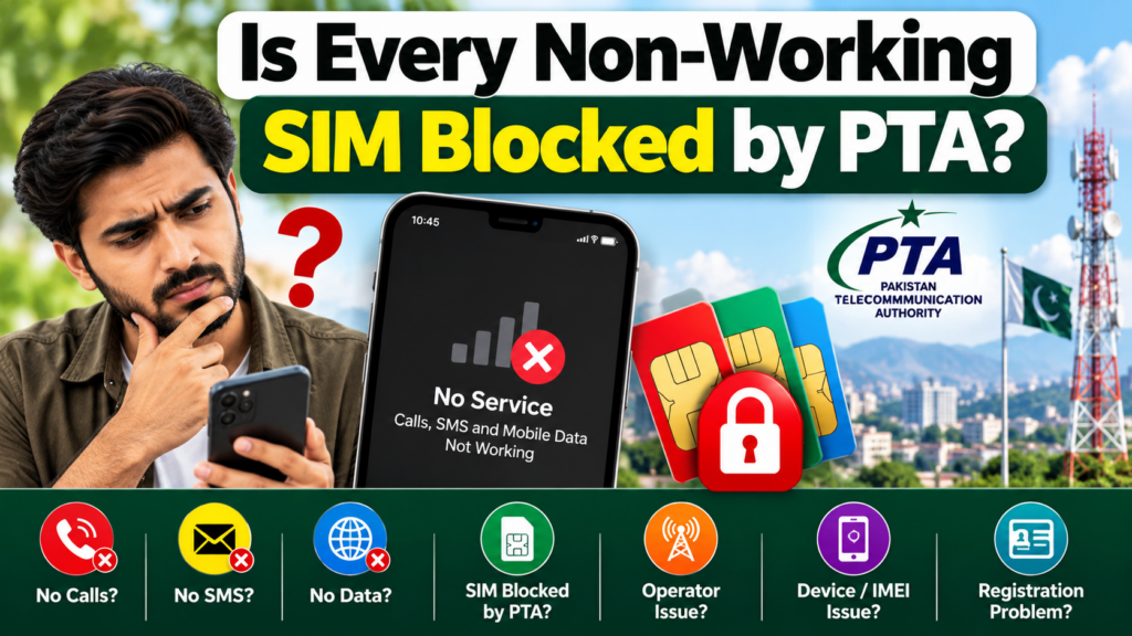 Is every non-working SIM blocked by PTA in Pakistan