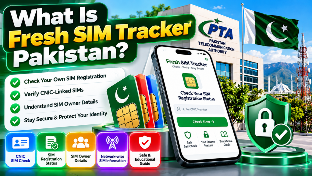 What is Fresh SIM Tracker Pakistan for safe SIM registration self-check