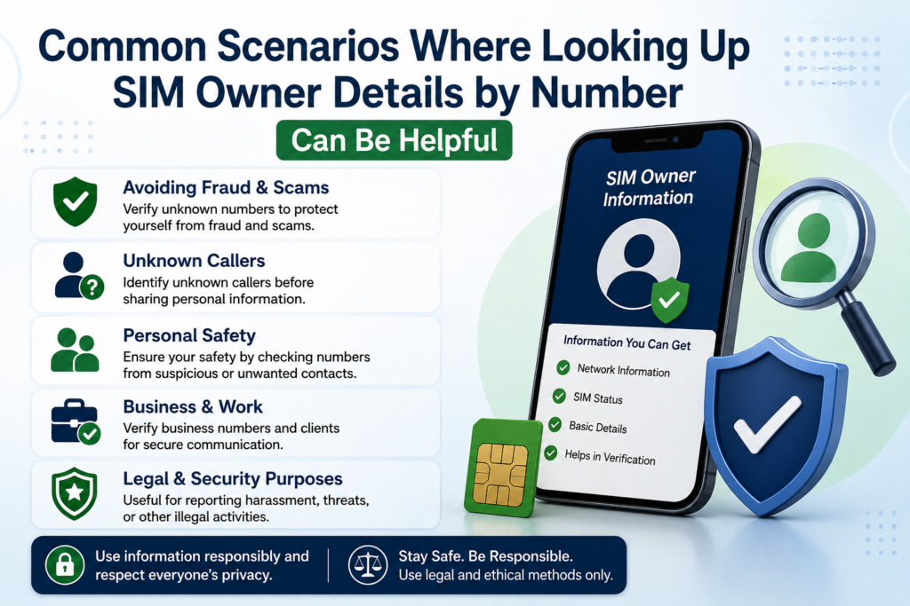 Common scenarios for checking SIM Owner Details by Number in Pakistan