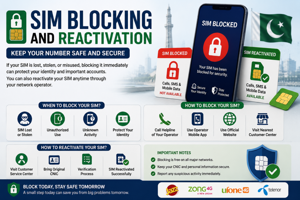 SIM Blocking and Reactivation in Pakistan