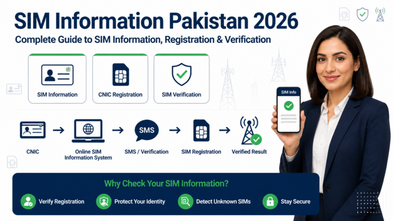 SIM Information Pakistan 2026 complete guide to SIM registration and verification