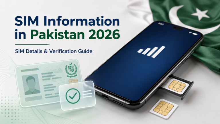 SIM Information in Pakistan 2026 – SIM details and verification guide