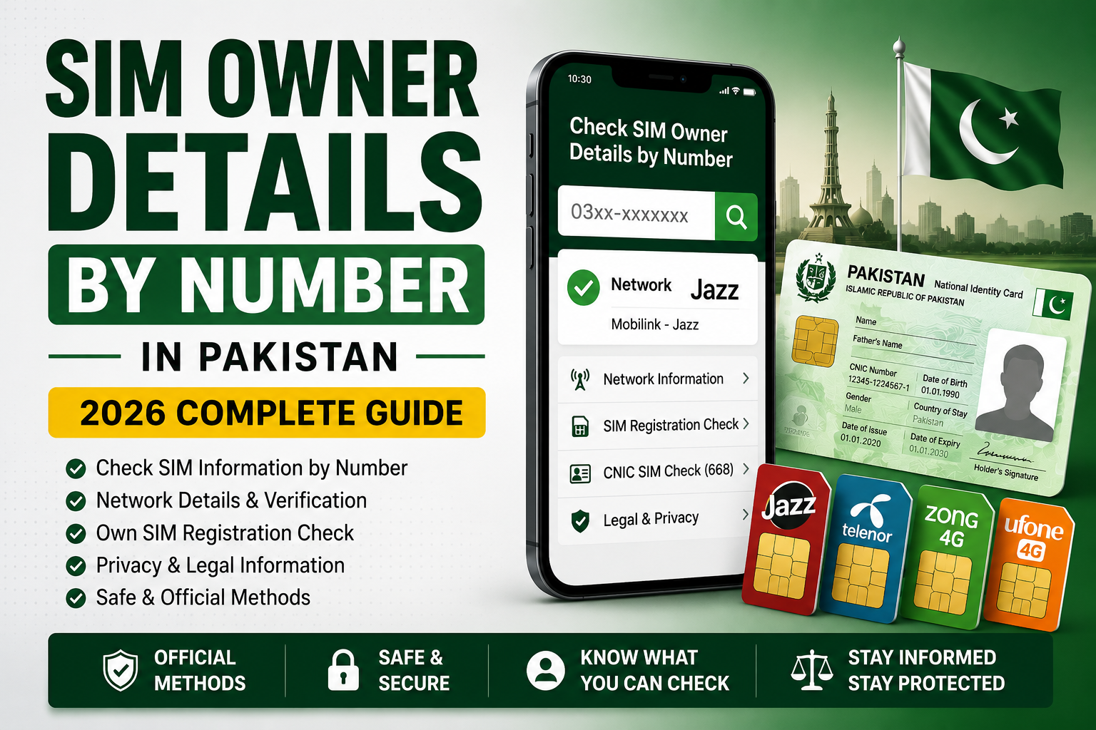 SIM Owner Details by Number in Pakistan 2026