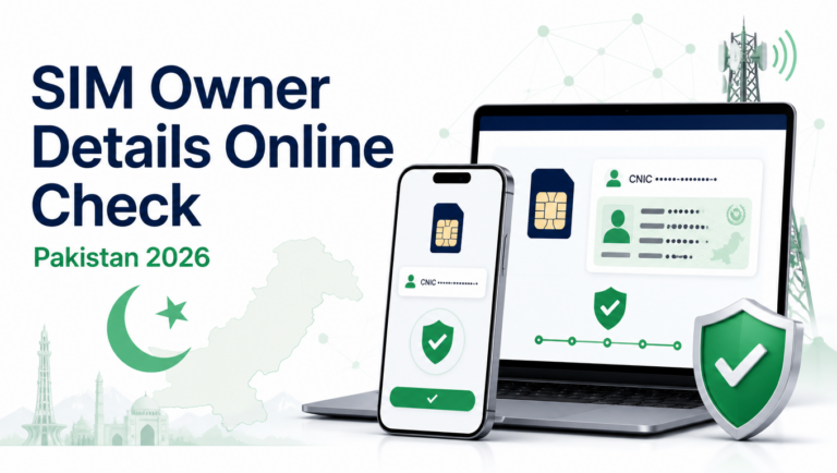SIM Owner Details Online Check in Pakistan 2026