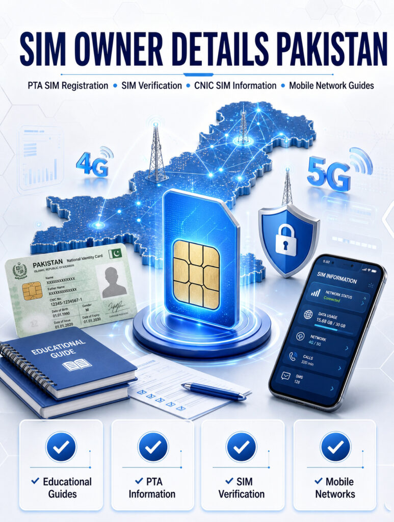 SIM Owner Details Pakistan – PTA SIM Registration & SIM Verification Guide
