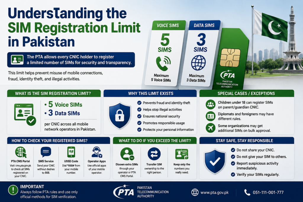 Understanding the SIM Registration Limit in Pakistan